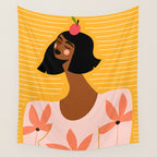 Lady Apple Wall Tapestry Gallery Image 4
