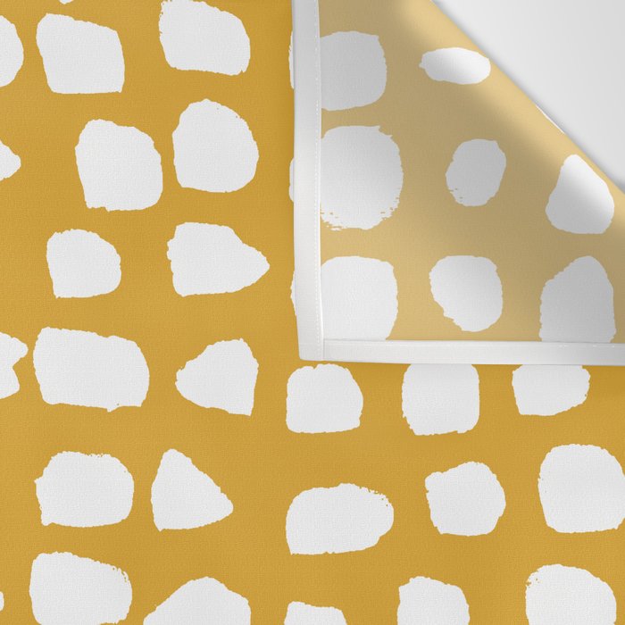 Dots (Mustard Yellow) Wall Tapestry Gallery Image 3