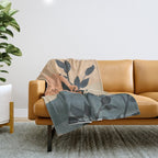 Orange Rising Sun Throw Blanket Gallery Image 1
