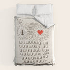 I Love Uuuuuuuu Comforter Gallery Image 6