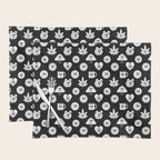 Retro cartoon character sticker pattern Placemat Gallery Image 1