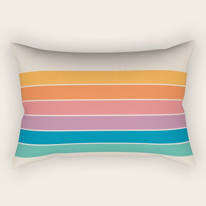 Boca Spring Stripes Rectangular Pillow Gallery Image 1