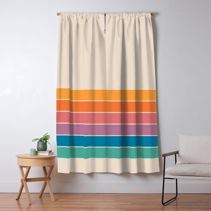 Boca Spring Stripes Window Curtain Gallery Image 5