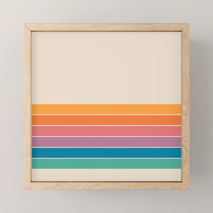 Boca Spring Stripes Mini Art Print Gallery Image 1