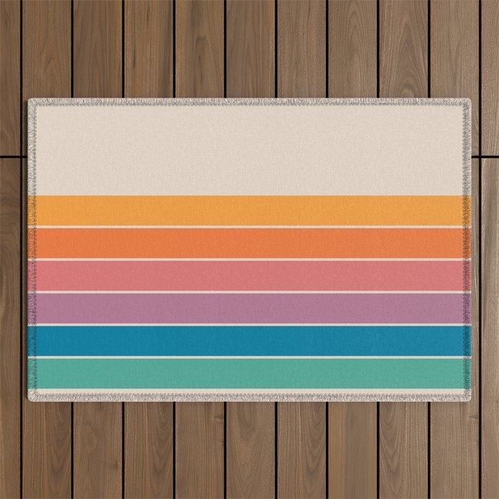 Boca Spring Stripes Outdoor Rug Gallery Image 1