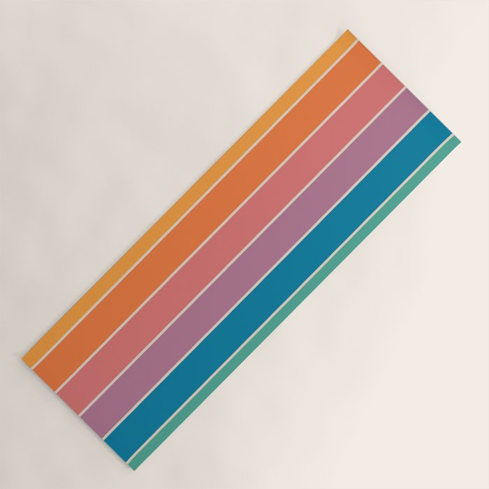 Boca Spring Stripes Yoga Mat Gallery Image 1