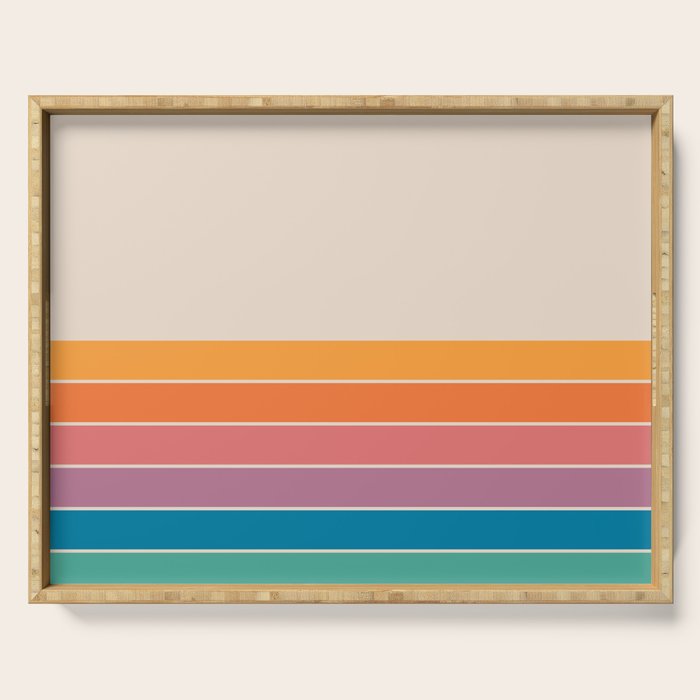 Boca Spring Stripes Serving Tray Gallery Image 1