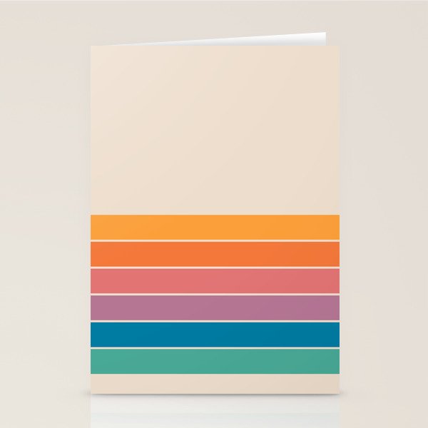 Boca Spring Stripes Stationery Card Gallery Image 2