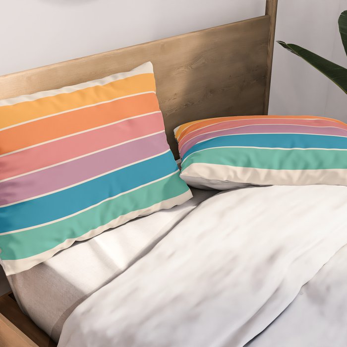Boca Spring Stripes Pillow Sham Gallery Image 2