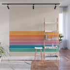 Boca Spring Stripes Wall Mural Gallery Image 1