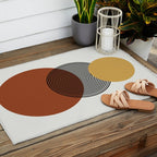 minimalist retro  Outdoor Rug Gallery Image 2