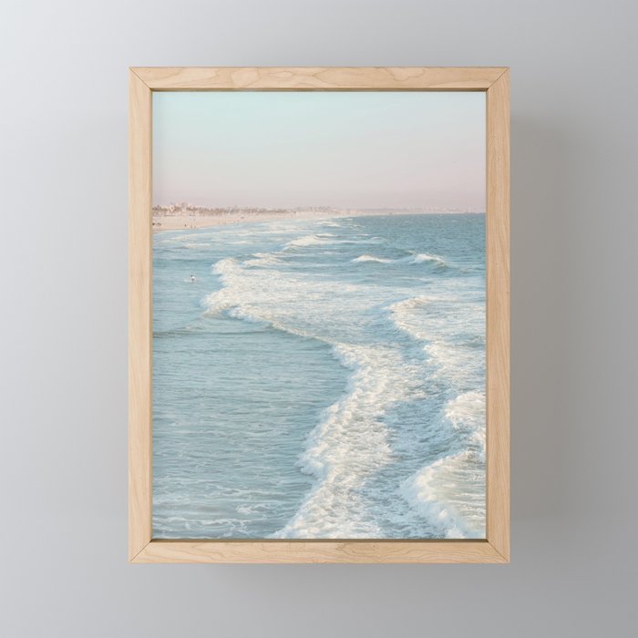 Santa Monica - California Beach Photography Mini Art Print Gallery Image 1