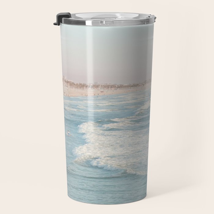 Santa Monica - California Beach Photography Travel Mug Gallery Image 3