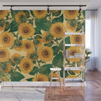 Helianthus Annuus Wall Mural Gallery Image 1