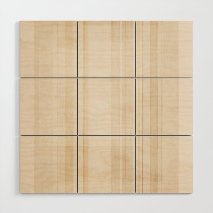 Minimalist Beige Neutral Abstract Lines 02 Wood Wall Art Gallery Image 1