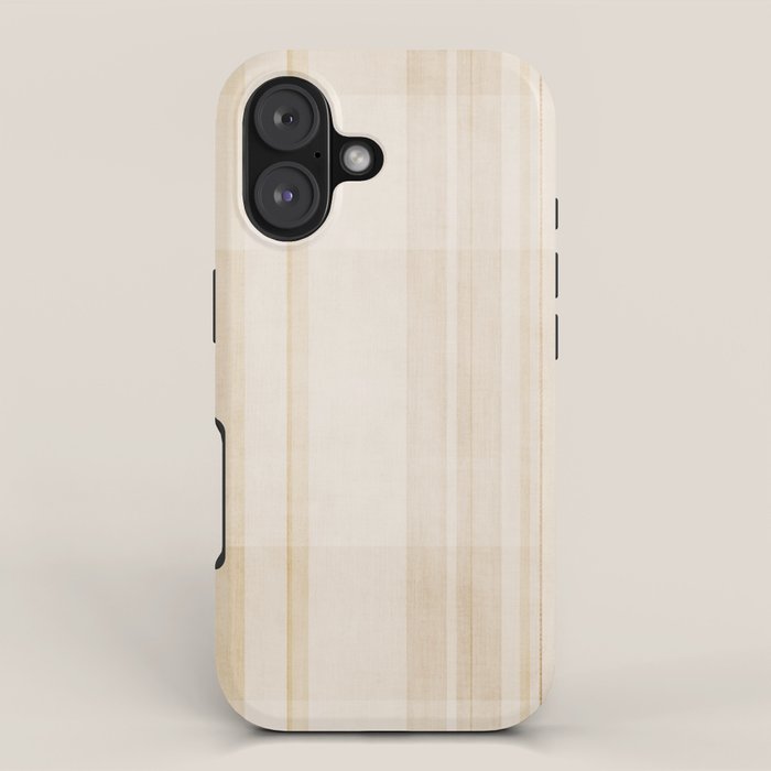 Minimalist Beige Neutral Abstract Lines 02 iPhone Case Gallery Image 1