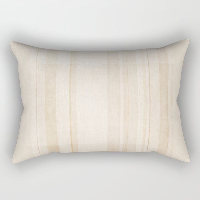 Minimalist Beige Neutral Abstract Lines 02 Rectangular Pillow Gallery Image 1