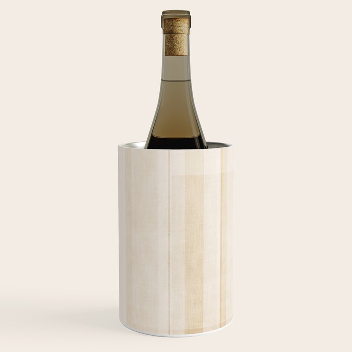 Minimalist Beige Neutral Abstract Lines 02 Wine Chiller Gallery Image 2