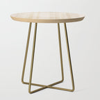 Minimalist Beige Neutral Abstract Lines 02 Side Table Gallery Image 1