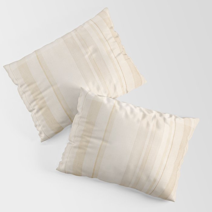Minimalist Beige Neutral Abstract Lines 02 Pillow Sham Gallery Image 3