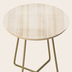 Minimalist Beige Neutral Abstract Lines 02 Side Table Gallery Image 2