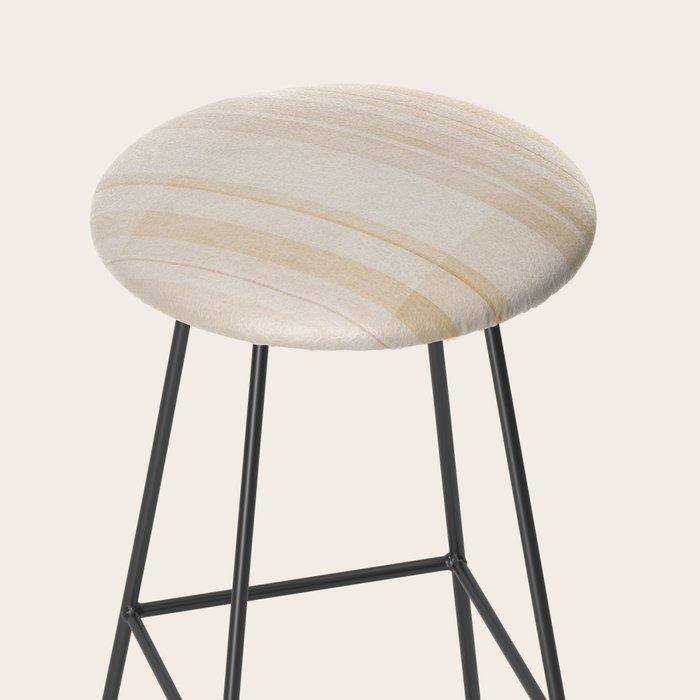 Minimalist Beige Neutral Abstract Lines 02 Stool Gallery Image 2