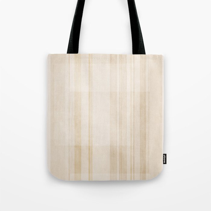 Minimalist Beige Neutral Abstract Lines 02 Tote Bag Gallery Image 1