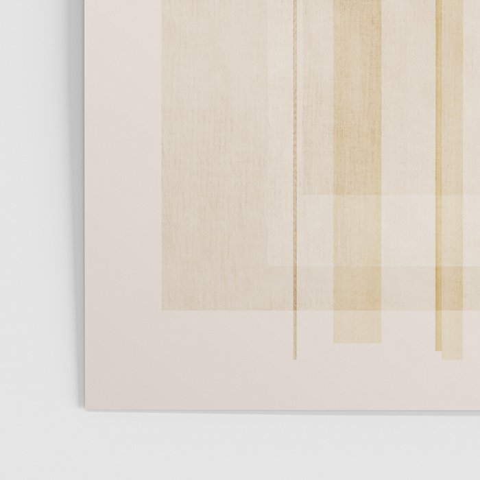 Minimalist Beige Neutral Abstract Lines 02 Poster Gallery Image 3