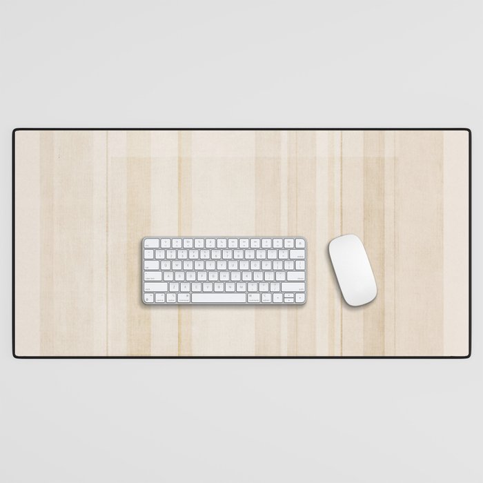 Minimalist Beige Neutral Abstract Lines 02 Desk Mat Gallery Image 1