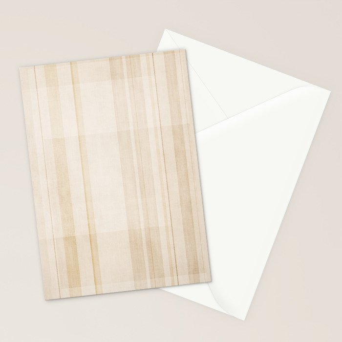 Minimalist Beige Neutral Abstract Lines 02 Stationery Card Gallery Image 2