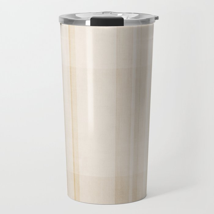 Minimalist Beige Neutral Abstract Lines 02 Travel Mug Gallery Image 1