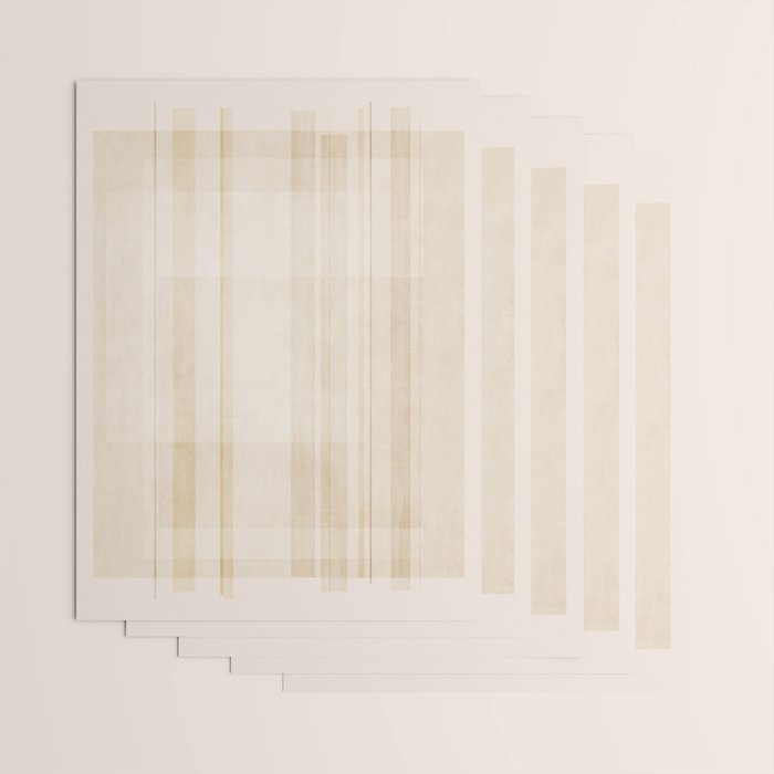 Minimalist Beige Neutral Abstract Lines 02 Wrapping Paper Gallery Image 3