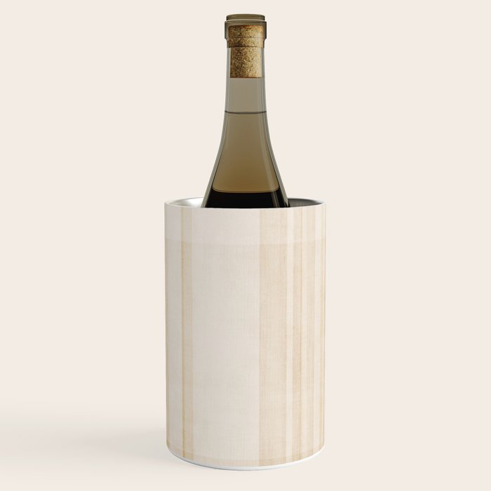 Minimalist Beige Neutral Abstract Lines 02 Wine Chiller Gallery Image 1