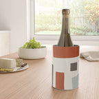 Abstract Shapes Burnt Orange Gray Blue Wine Chiller Gallery Image 4