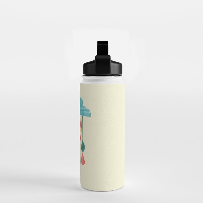 cloudy with a chance of rainbow Water Bottle Gallery Image 2