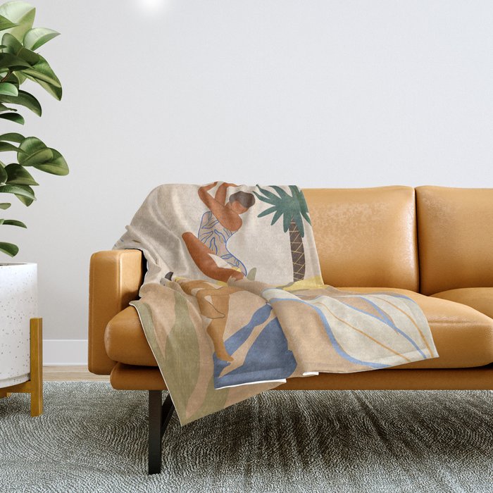 Summer Dance Throw Blanket Gallery Image 1