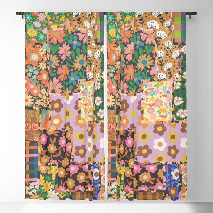 Hippie patchwork Window Curtain Gallery Image 5