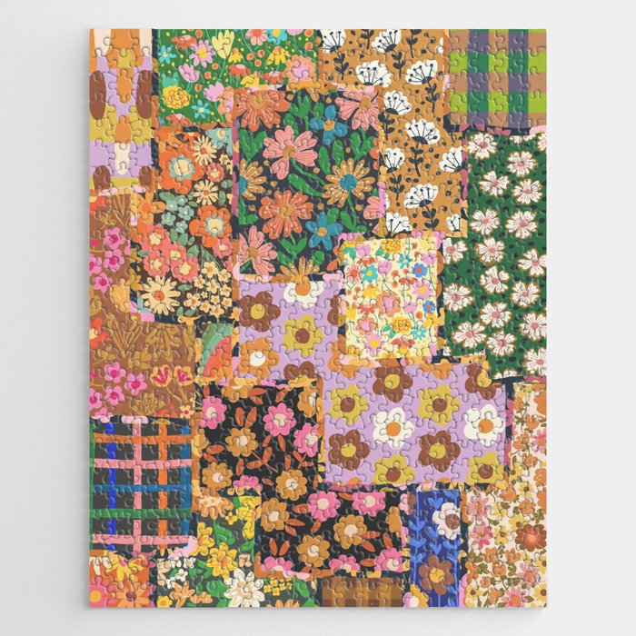 Hippie patchwork Jigsaw Puzzle Gallery Image 1