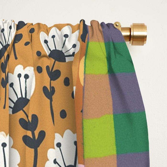 Hippie patchwork Window Curtain Gallery Image 2