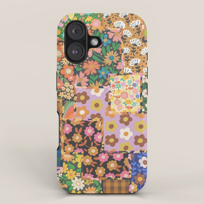 Hippie patchwork iPhone Case Gallery Image 1