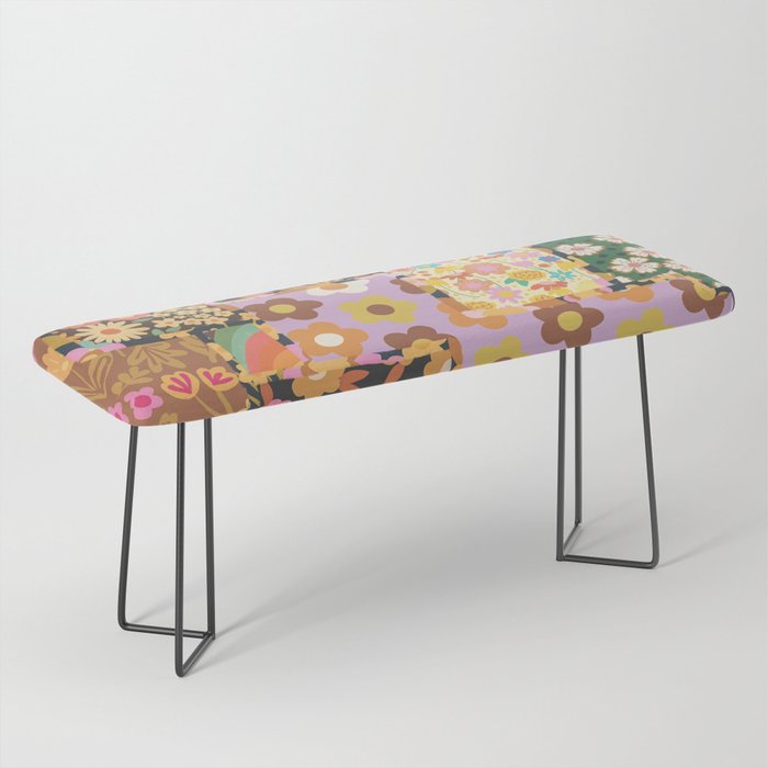 Hippie patchwork Bench Gallery Image 1