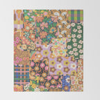 Hippie patchwork Throw Blanket Gallery Image 2