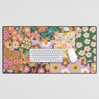 Hippie patchwork Desk Mat Gallery Image 1