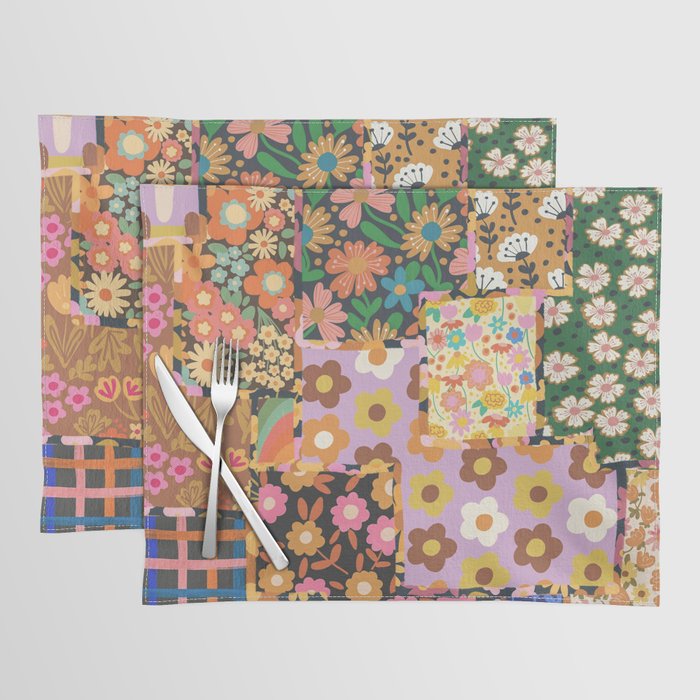 Hippie patchwork Placemat Gallery Image 1