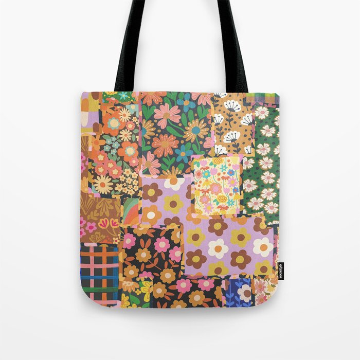 Hippie patchwork Tote Bag Gallery Image 1