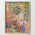 Hippie patchwork Serving Tray Gallery Image 1