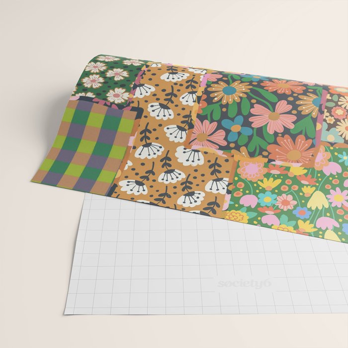 Hippie patchwork Wrapping Paper Gallery Image 2