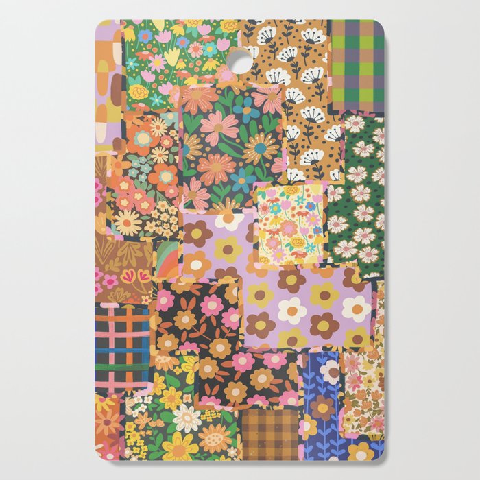 Hippie patchwork Cutting Board Gallery Image 1