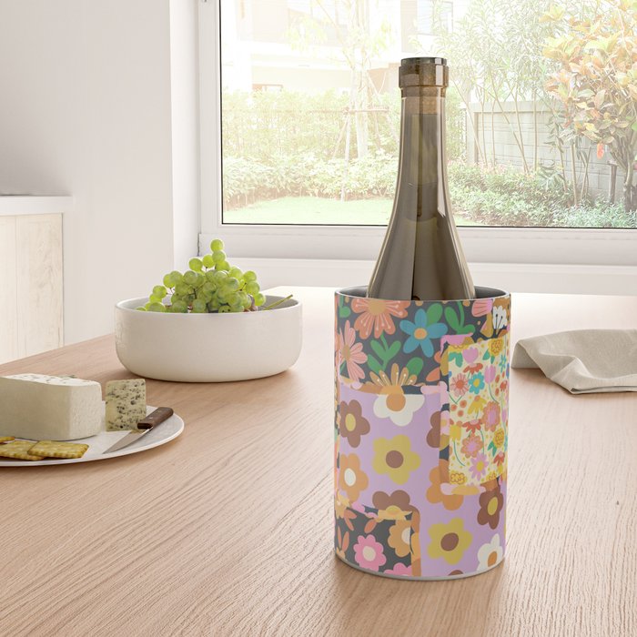 Hippie patchwork Wine Chiller Gallery Image 4
