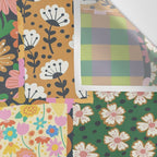 Hippie patchwork Wall Tapestry Gallery Image 3